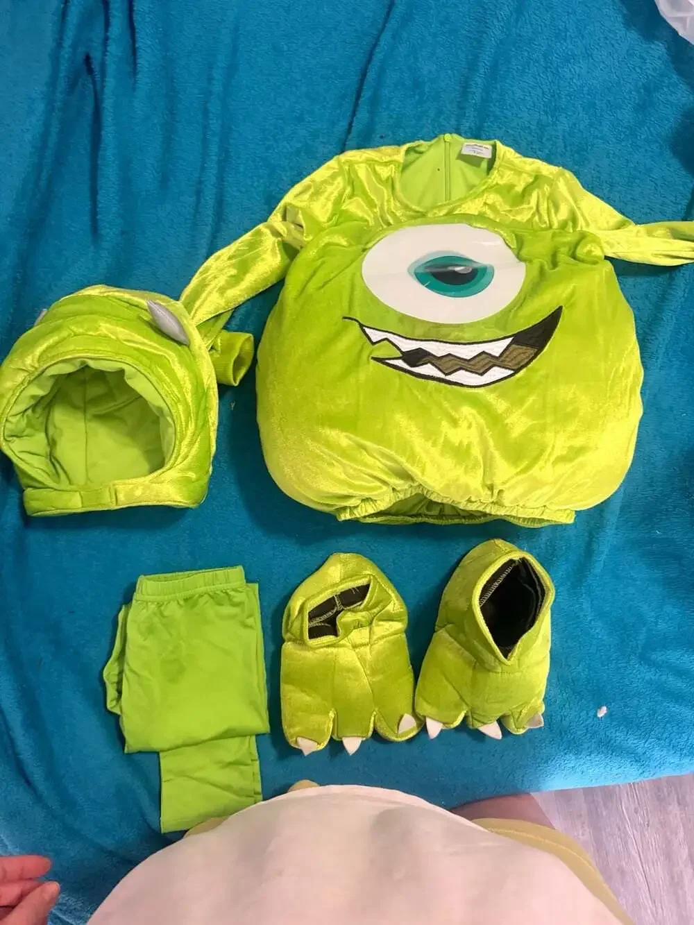 Disney Pixar Monsters Inc. Mike Wazowski Costume Kids 3-4T Plush Stuffed *read*